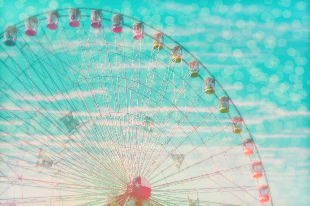 Skyline ferris wheel art print by Ashley Davis for $57.95 CAD