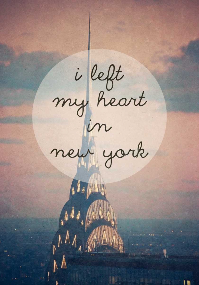 I left my heart in NY art print by Ashley Davis for $57.95 CAD