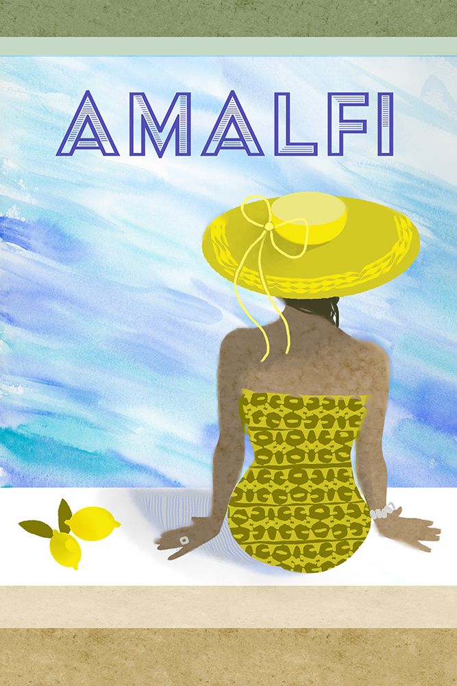 Riviera Dolce Vita Amalfi art print by Dena Ann Adams for $57.95 CAD