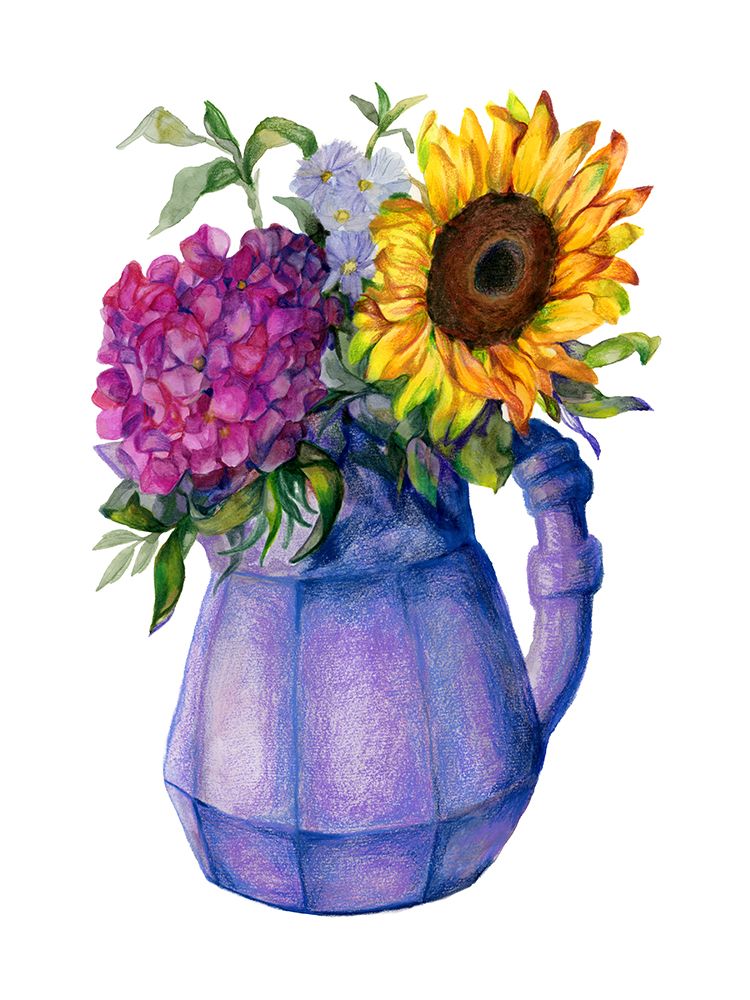 Sunflower Frolic 4 art print by Dena Ann Adams for $57.95 CAD