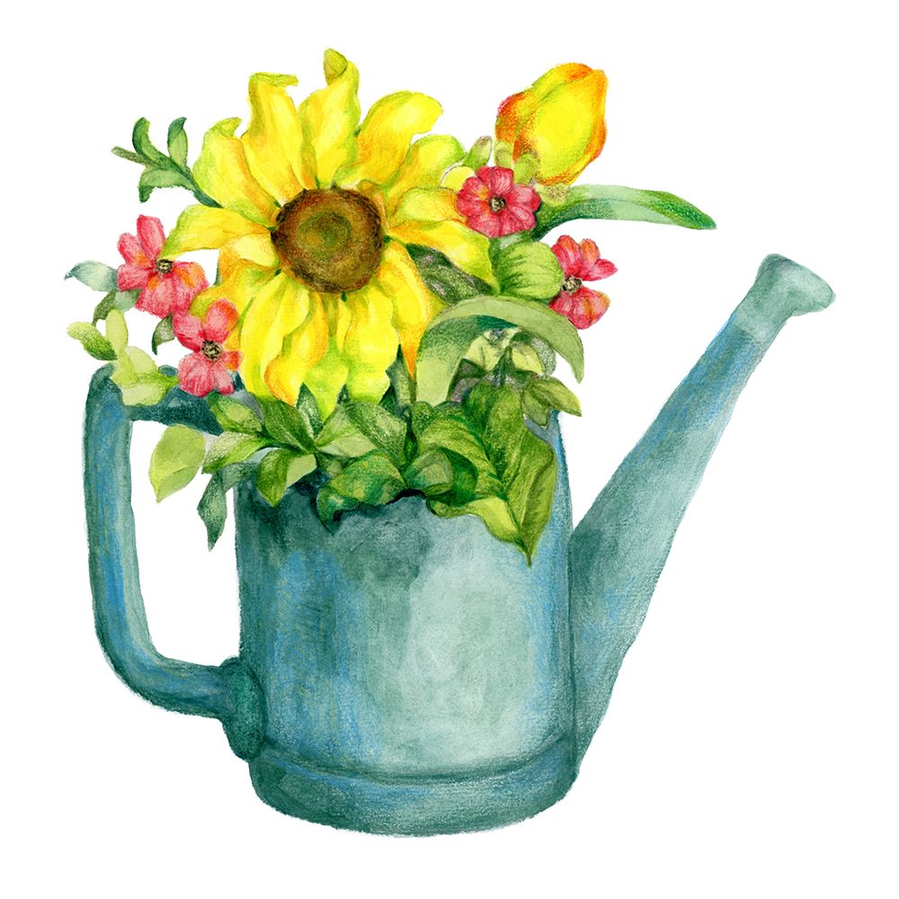 Sunflower Frolic 1 art print by Dena Ann Adams for $57.95 CAD