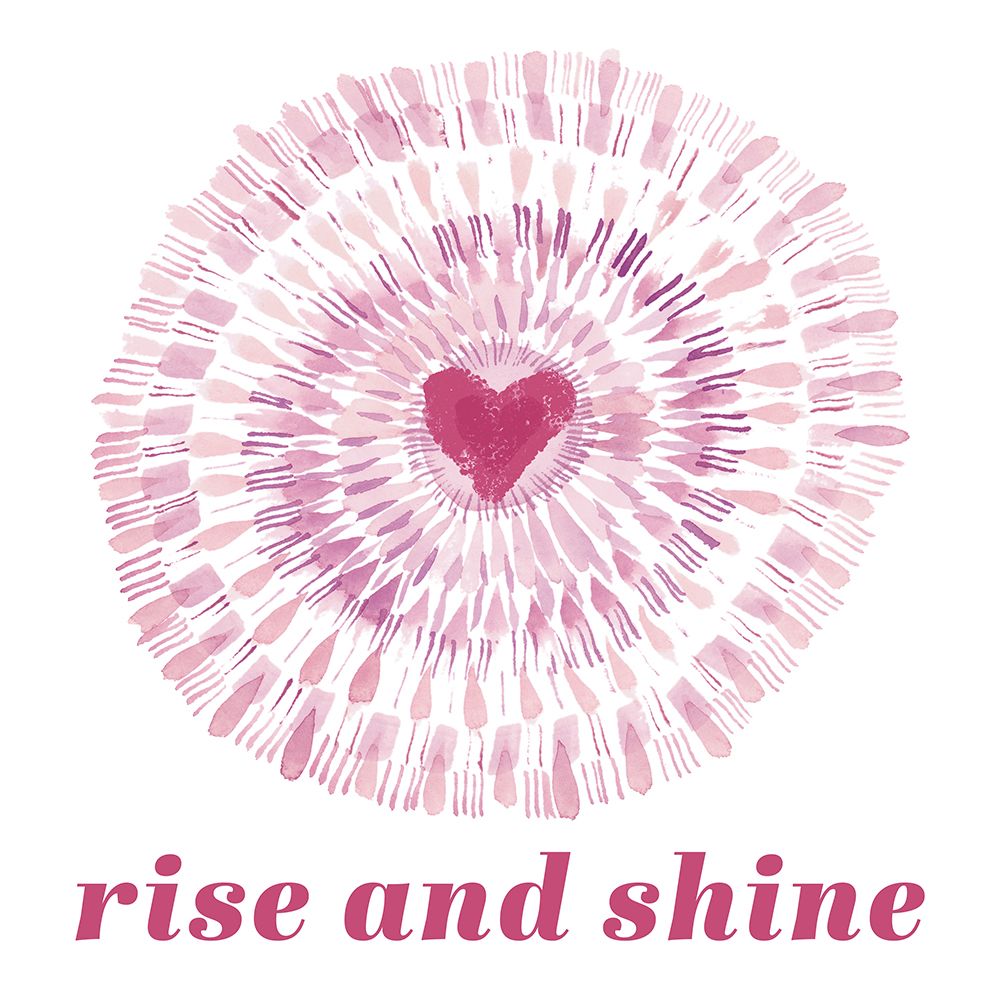 Sun Kissed Serenity Sentiment Pink art print by Dena Ann Adams for $57.95 CAD