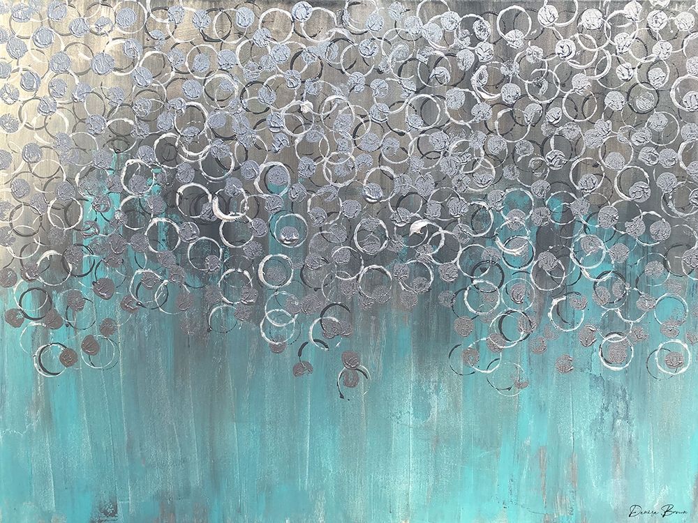 Raining on Aqua art print by Denise Brown for $57.95 CAD
