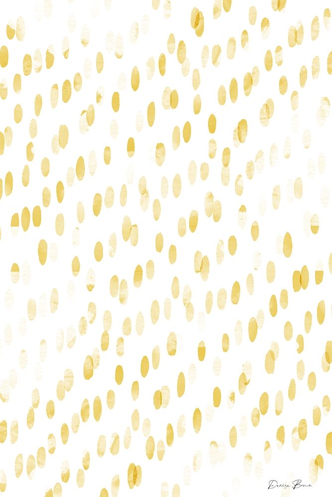 Gold Dots art print by Denise Brown for $57.95 CAD