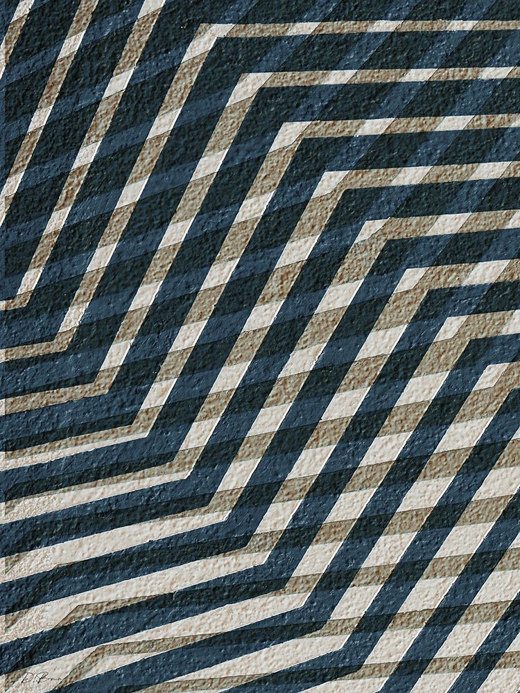 Blue Geometric 1 art print by Denise Brown for $57.95 CAD