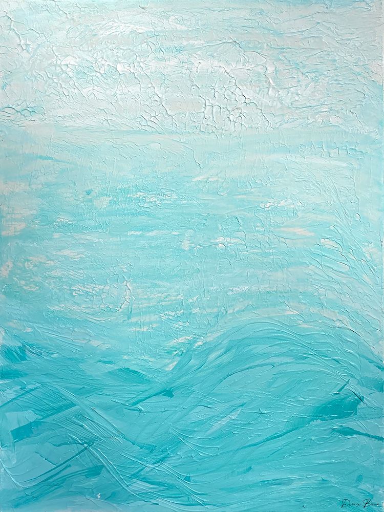 Cyan Waters 1 art print by Denise Brown for $57.95 CAD