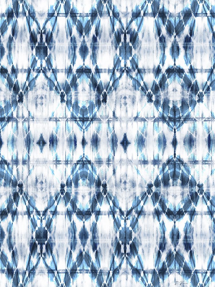 Shibori Pattern Large with White art print by Denise Brown for $57.95 CAD