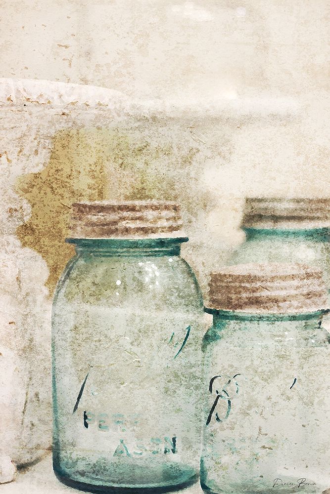 Mason Jars art print by Denise Brown for $57.95 CAD