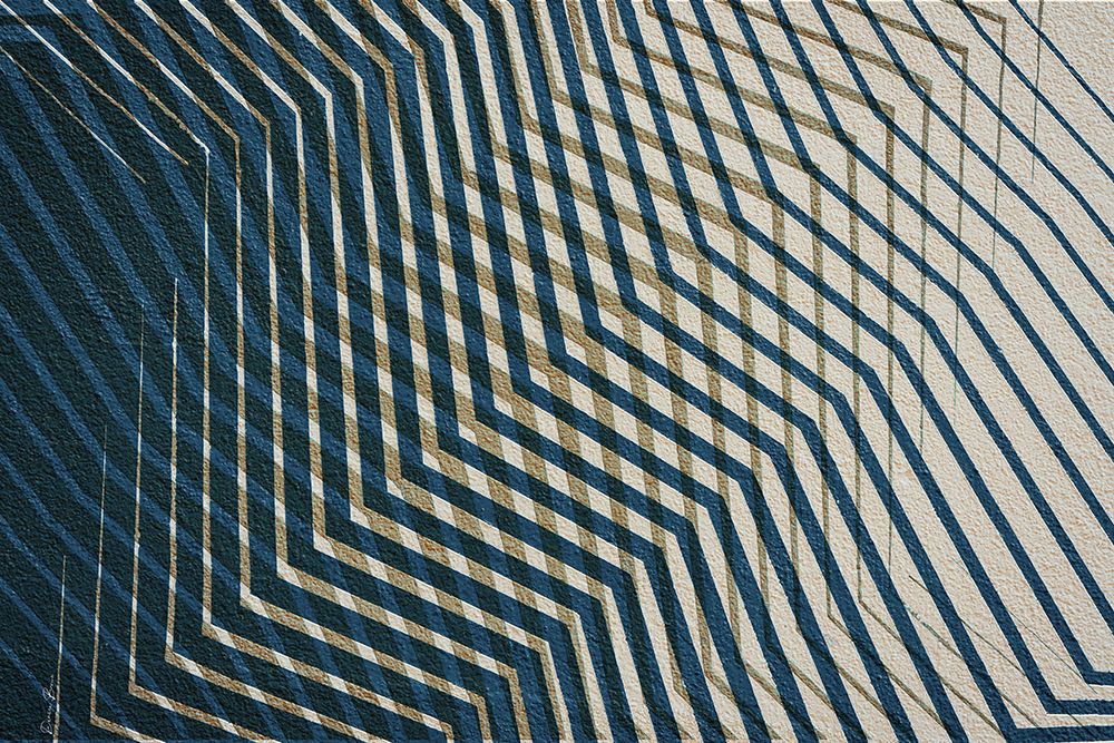 Modern Zig Zag 1 Navy art print by Denise Brown for $57.95 CAD