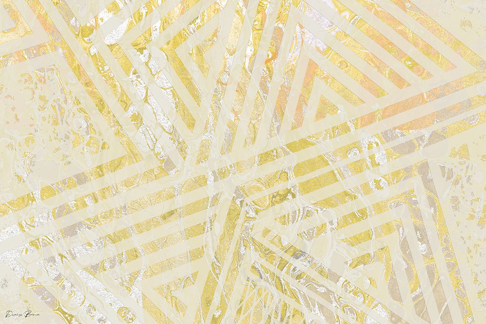 Orange Gold Pattern art print by Denise Brown for $57.95 CAD