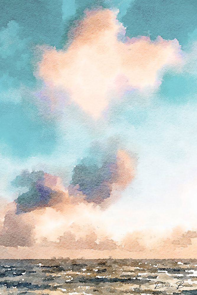 Watercolor Clouds art print by Denise Brown for $57.95 CAD