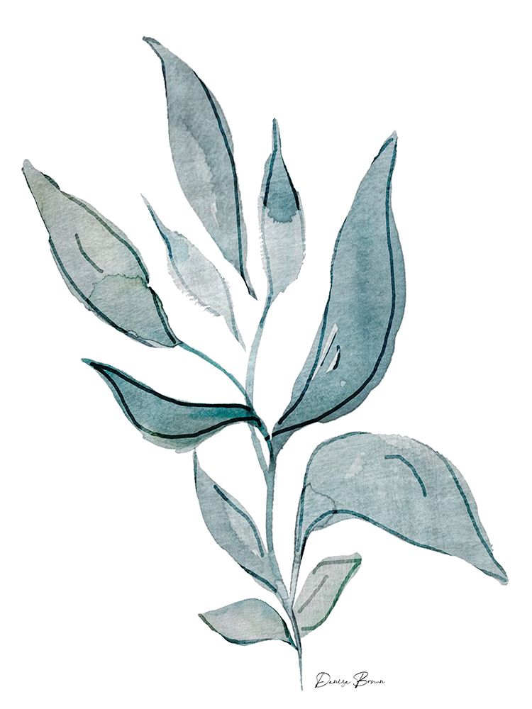 Watercolor Botanical 1 art print by Denise Brown for $57.95 CAD