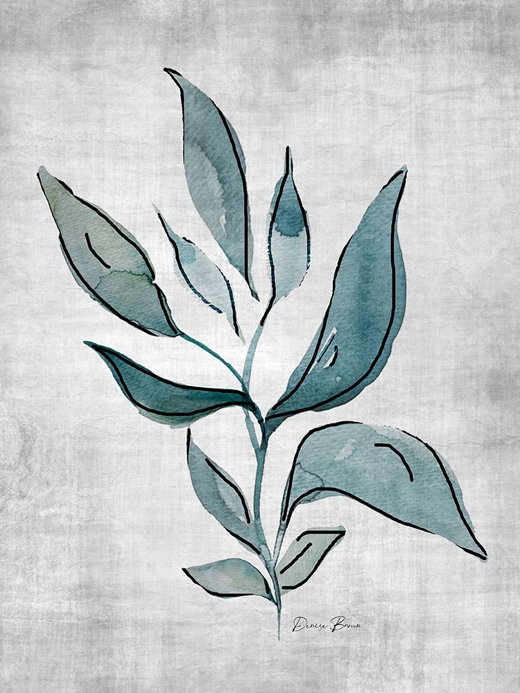 Watercolor Botanical 1 art print by Denise Brown for $57.95 CAD