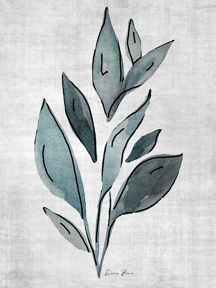 Watercolor Botanical 2 art print by Denise Brown for $57.95 CAD