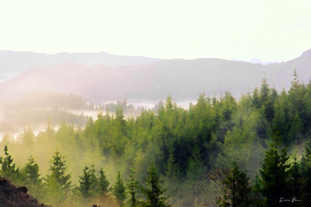 Mountain Landscape art print by Denise Brown for $57.95 CAD