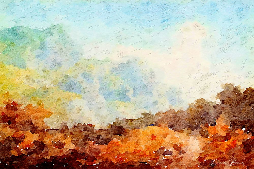 Watercolor Landscape art print by Denise Brown for $57.95 CAD
