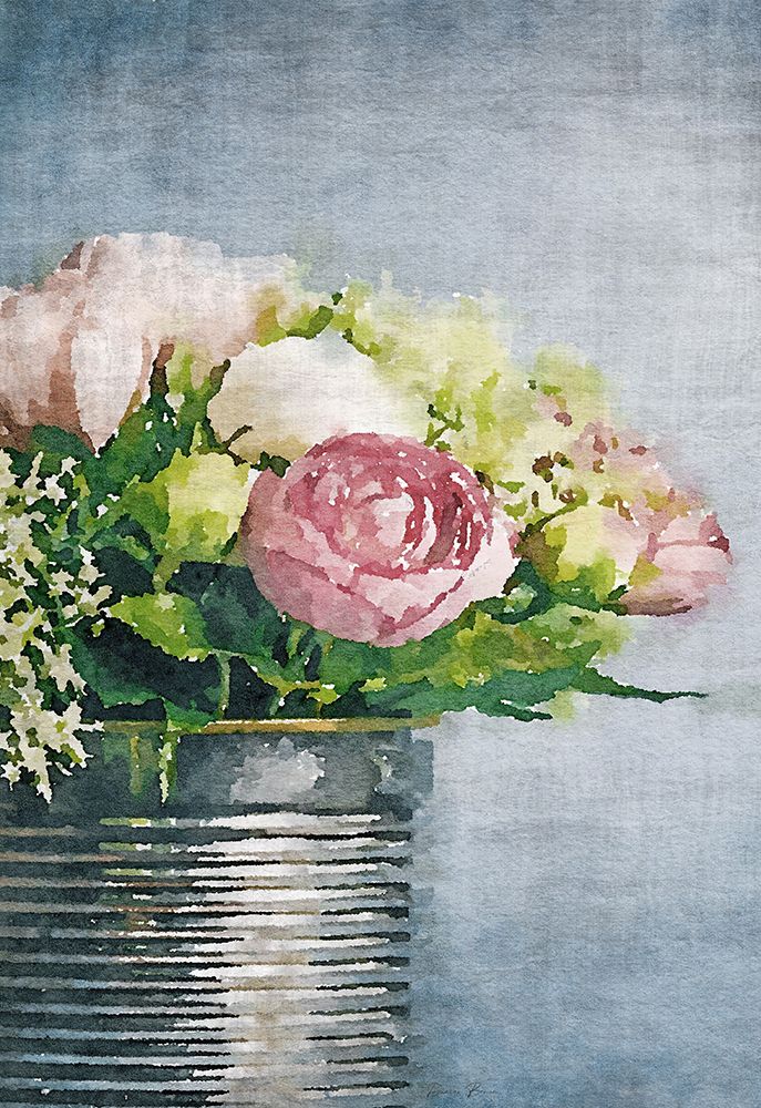 Watercolor Vase 3 art print by Denise Brown for $57.95 CAD