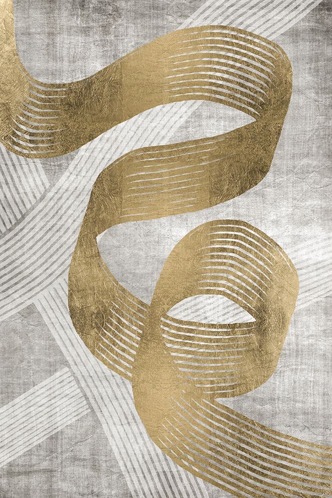 Golden Ribbon 1 art print by Denise Brown for $57.95 CAD