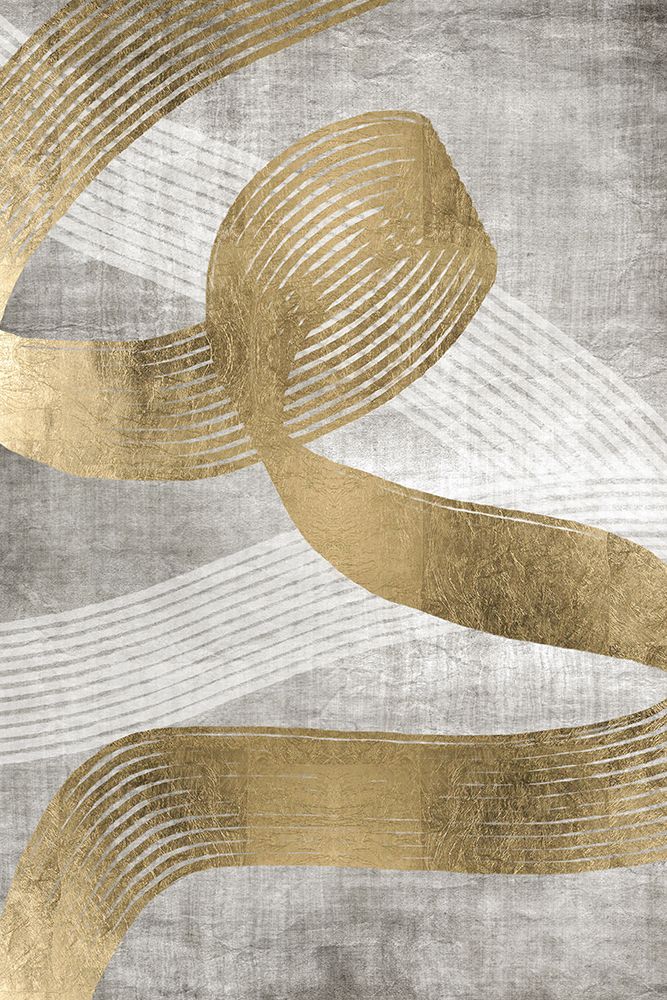 Golden Ribbon 2 art print by Denise Brown for $57.95 CAD