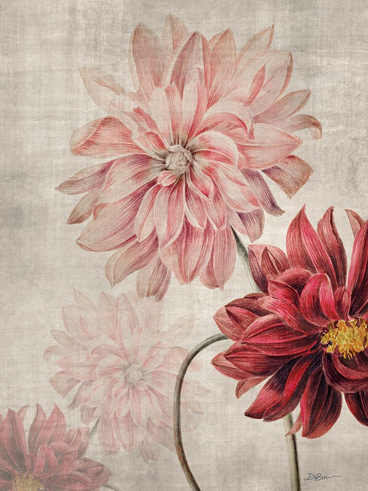 Dahlias art print by Denise Brown for $57.95 CAD
