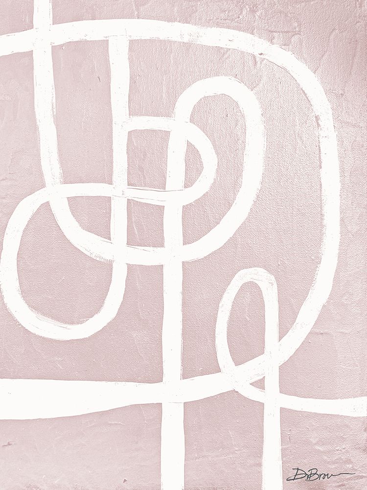 Blush Abstract art print by Denise Brown for $57.95 CAD