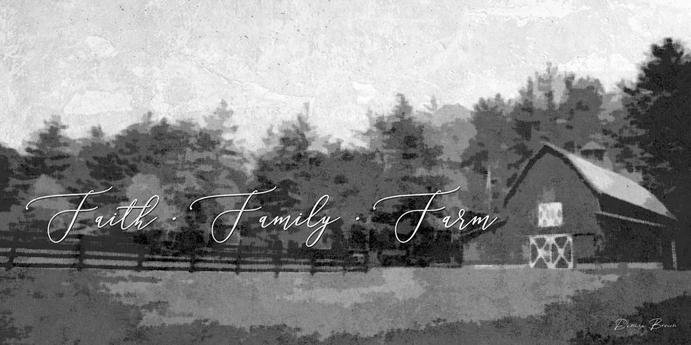 Faith Family Farm art print by Denise Brown for $57.95 CAD