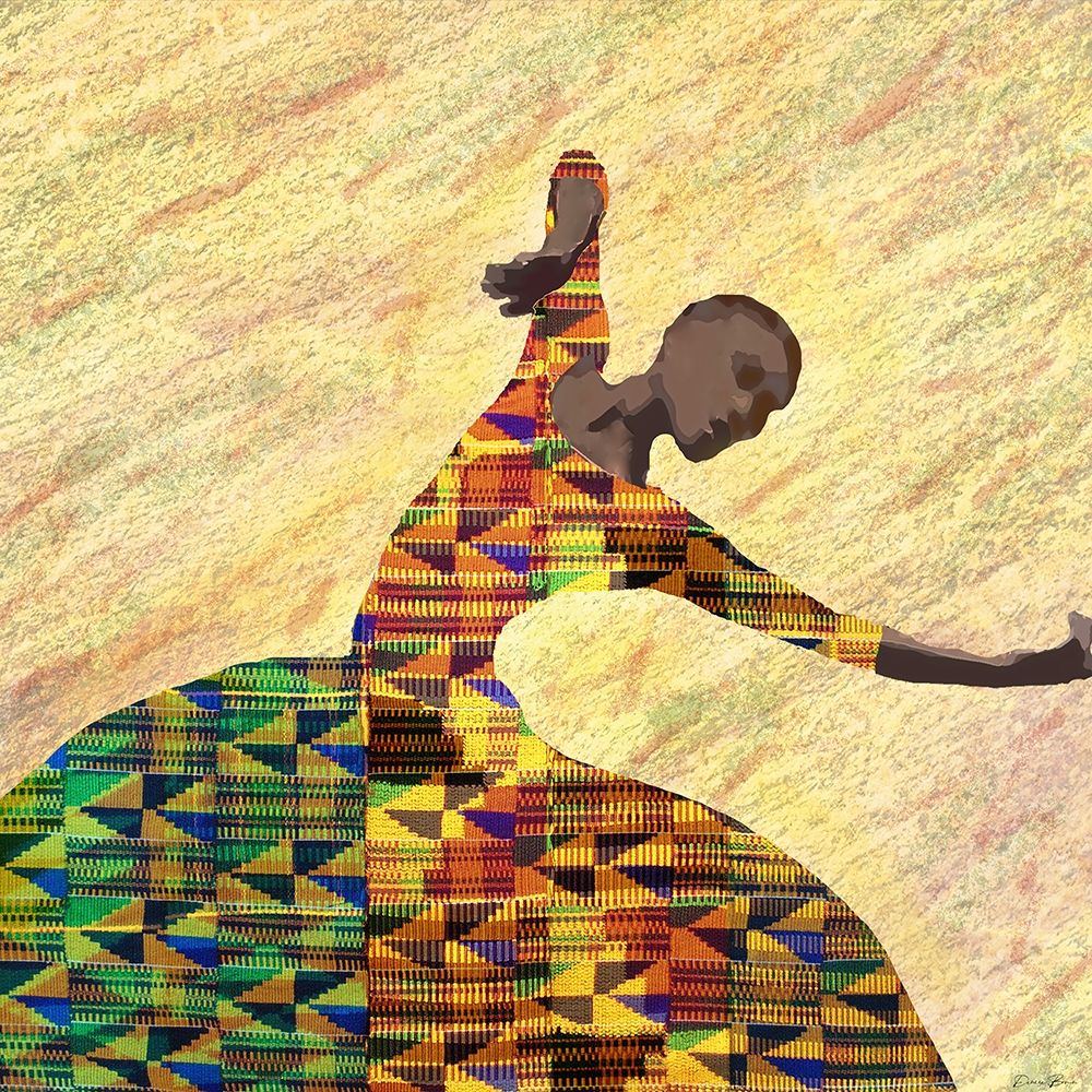 Kente Dancer 1 art print by Denise Brown for $57.95 CAD