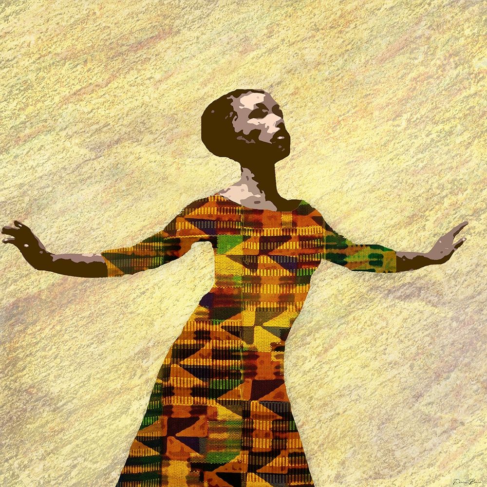Kente Dancer 2 art print by Denise Brown for $57.95 CAD