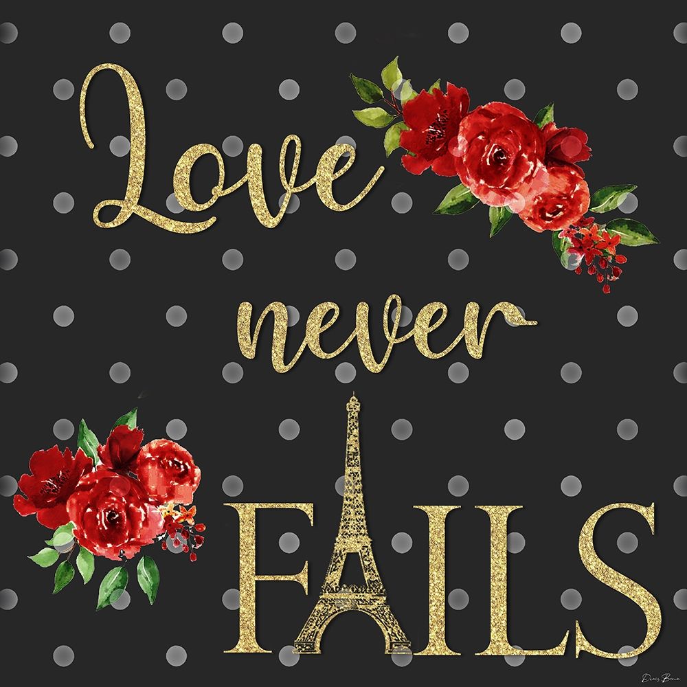 Love Never Fails art print by Denise Brown for $57.95 CAD