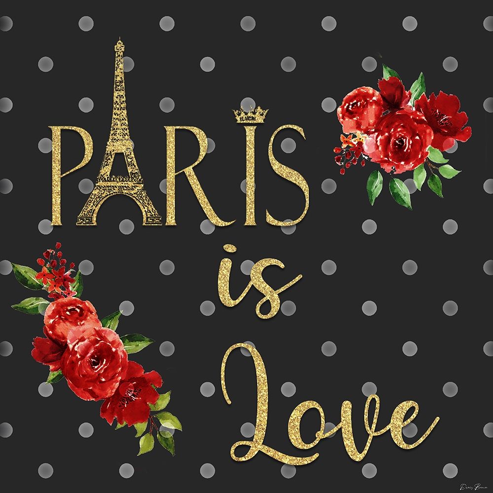 Paris Is Love Fall 1 art print by Denise Brown for $57.95 CAD