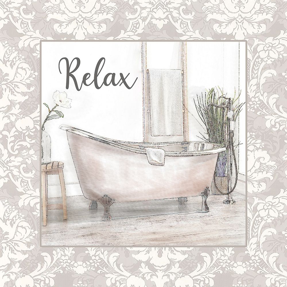 Relaxing Tub art print by Denise Brown for $57.95 CAD