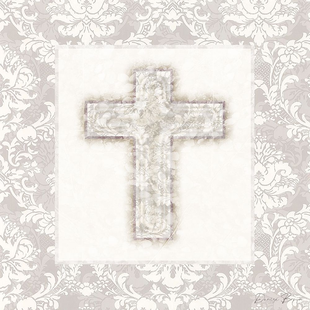 Cast Your Cares Cross art print by Denise Brown for $57.95 CAD