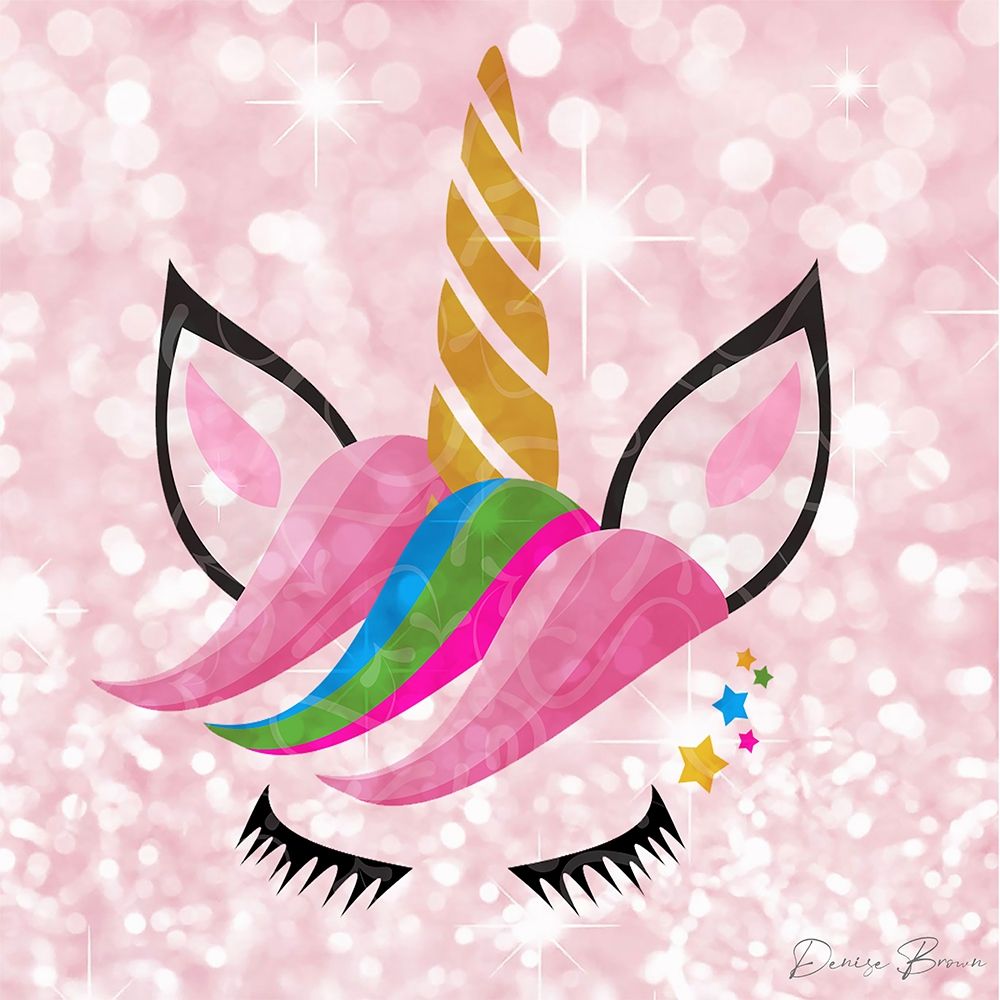 Unicorn Wink art print by Denise Brown for $57.95 CAD
