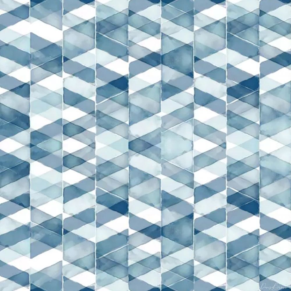 Blue Geometric 1 art print by Denise Brown for $57.95 CAD