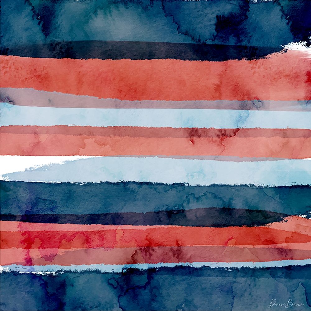 Blue Coral Watercolor art print by Denise Brown for $57.95 CAD