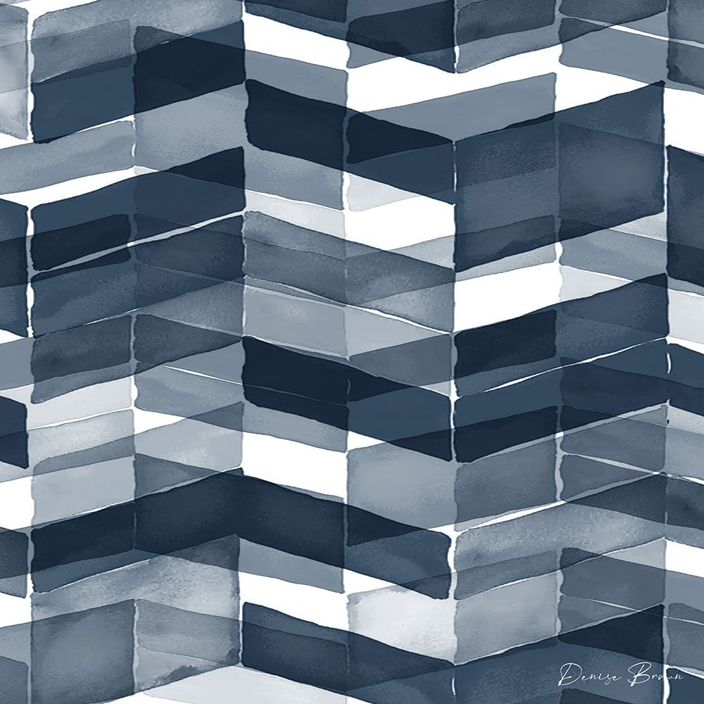 Blue Geometric 1 Pantone Flat art print by Denise Brown for $57.95 CAD