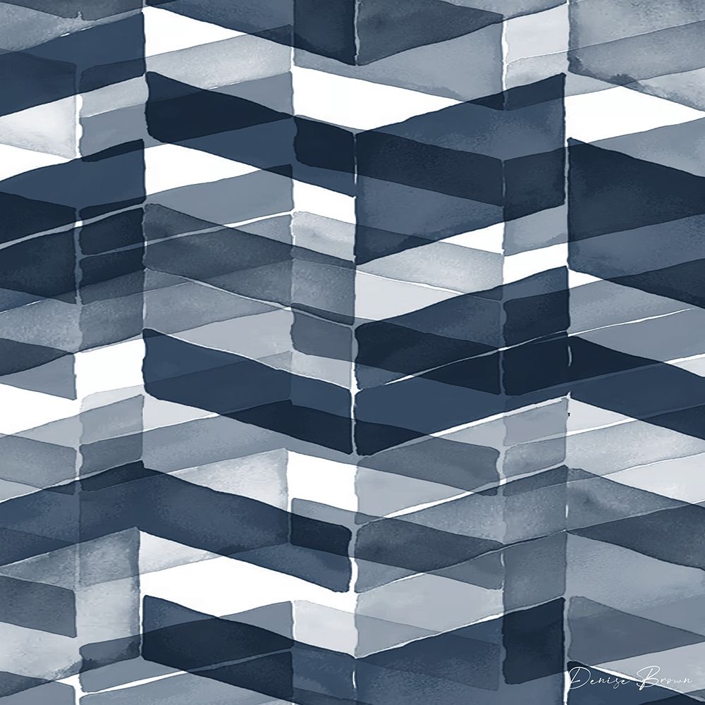 Blue Geometric 3 Pantone Flat art print by Denise Brown for $57.95 CAD