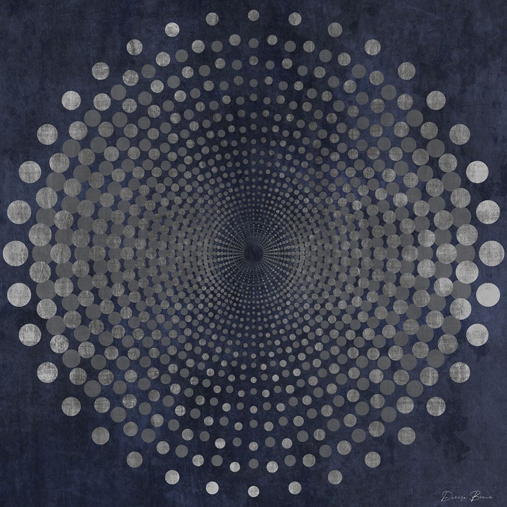 Dark Geometric Circles 1 art print by Denise Brown for $57.95 CAD