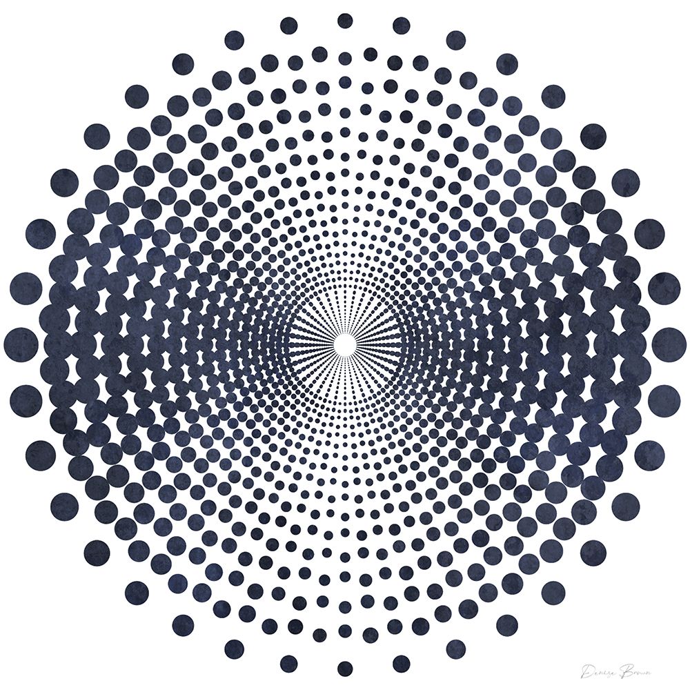 Dark Geometric Circles 2 art print by Denise Brown for $57.95 CAD