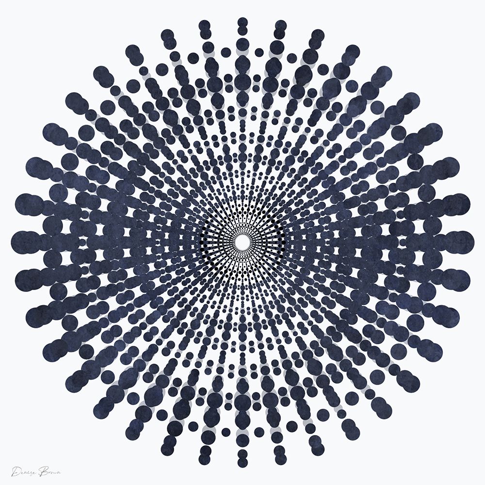 Dark Geometric Circles 4 art print by Denise Brown for $57.95 CAD