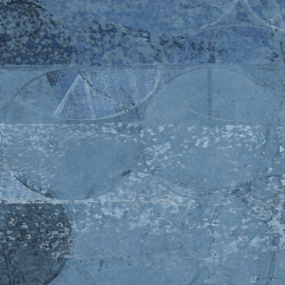 Geo Abstract Blue Hues art print by Denise Brown for $57.95 CAD