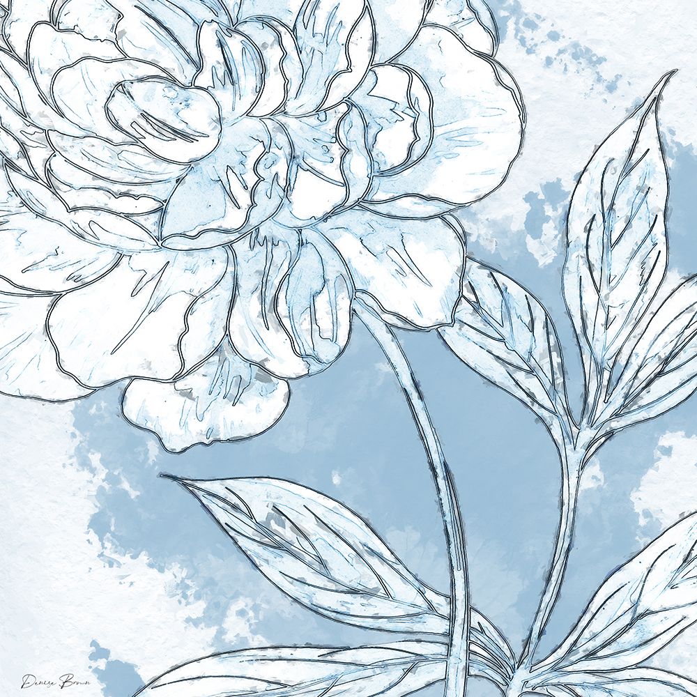 Blue Floral 2 art print by Denise Brown for $57.95 CAD