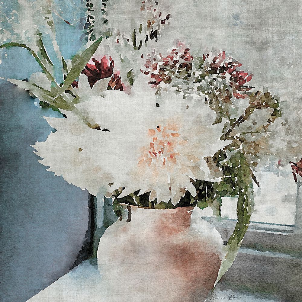 Watercolor Vase 1 art print by Denise Brown for $57.95 CAD