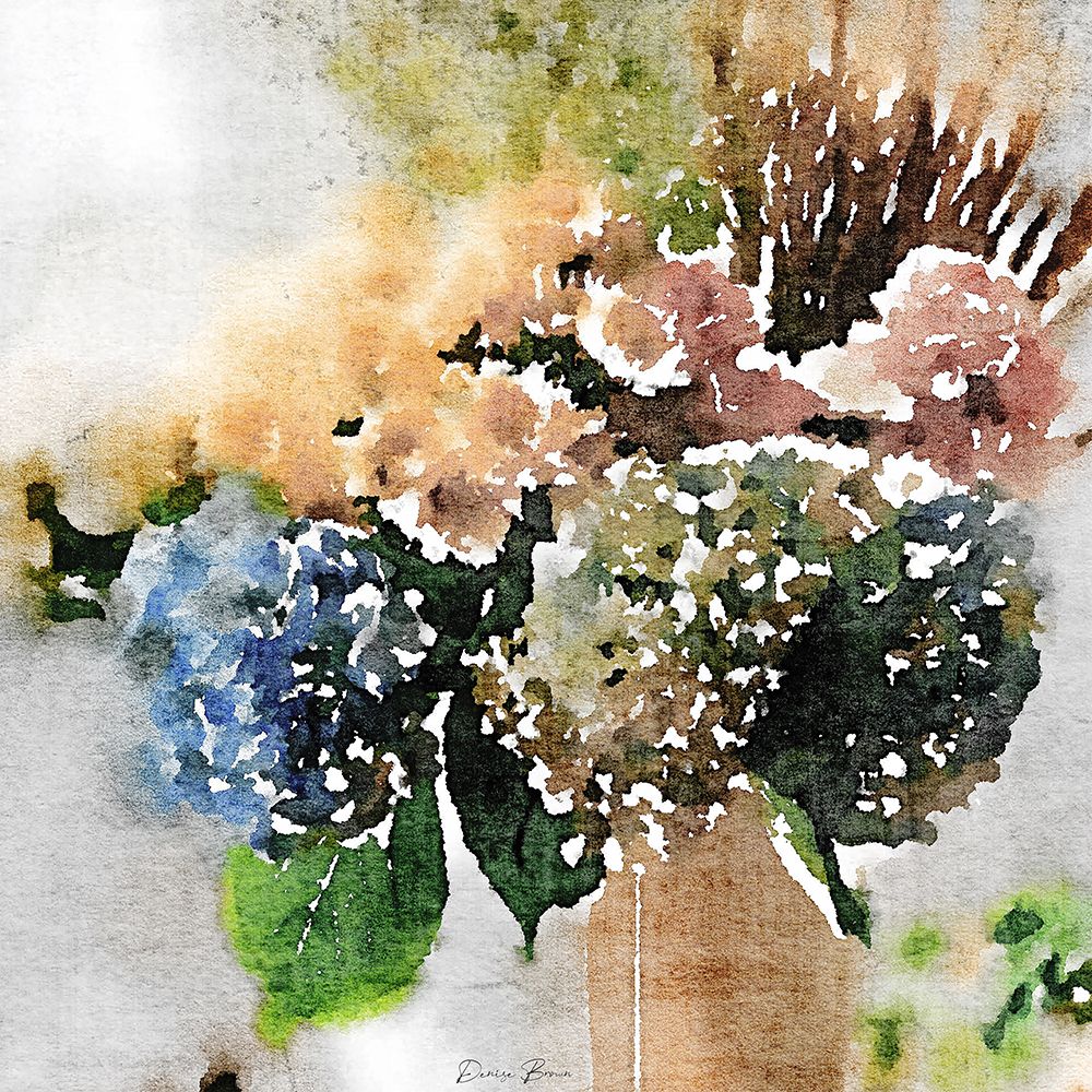 Watercolor Vase 2 art print by Denise Brown for $57.95 CAD