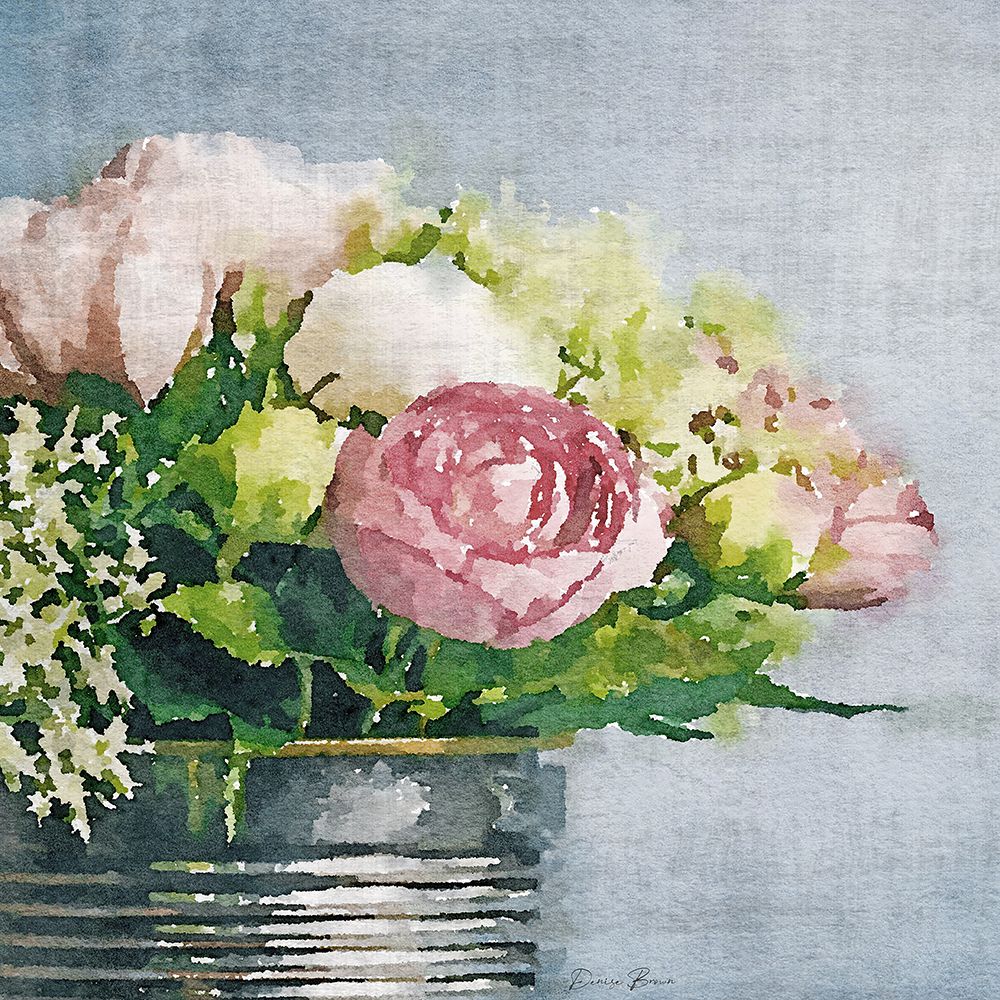 Watercolor Vase 3 art print by Denise Brown for $57.95 CAD