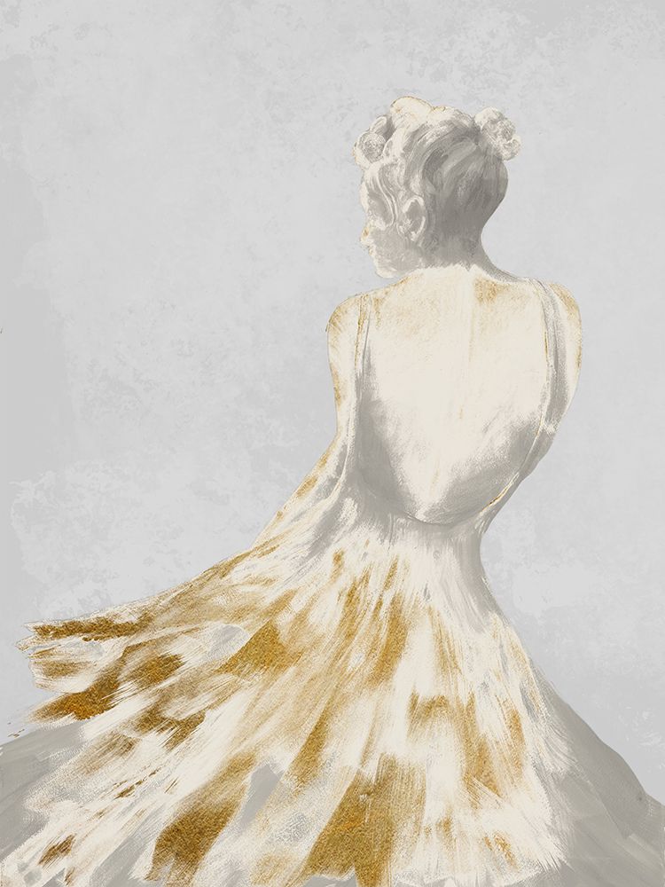 Golden Dancing Queen 1 art print by Doris Charest for $57.95 CAD