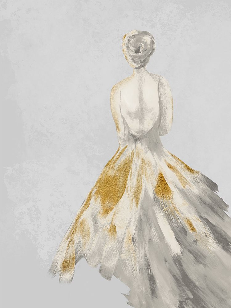 Golden Dancing Queen 2 art print by Doris Charest for $57.95 CAD