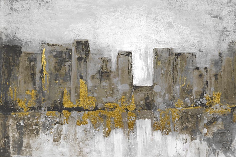 Golden City Glow art print by Doris Charest for $57.95 CAD