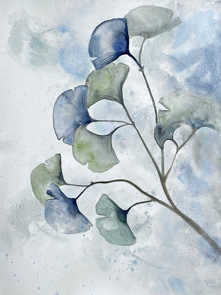 Moonlit Ginkos 2 art print by Doris Charest for $57.95 CAD