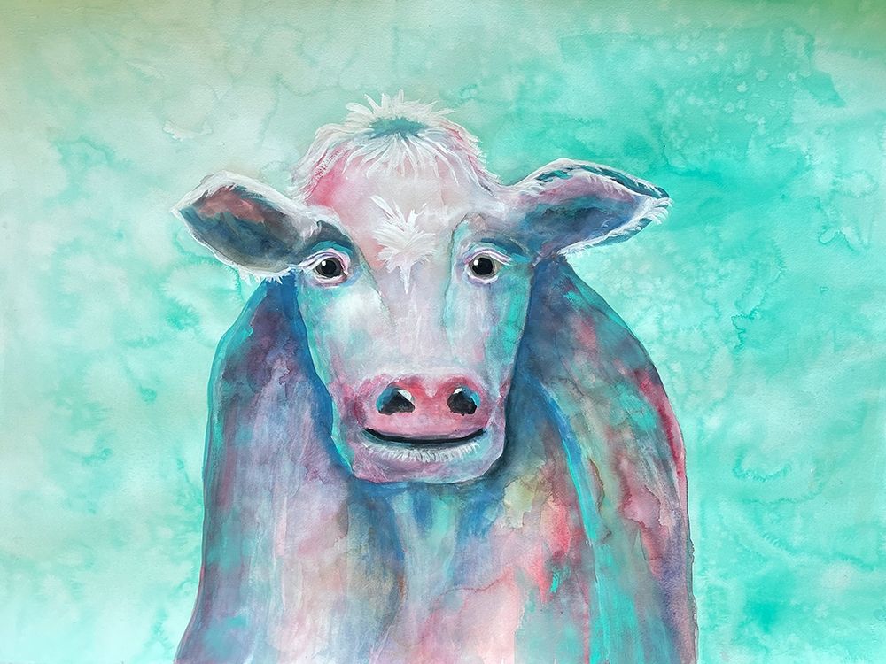 Misunderstood Cow art print by Doris Charest for $57.95 CAD